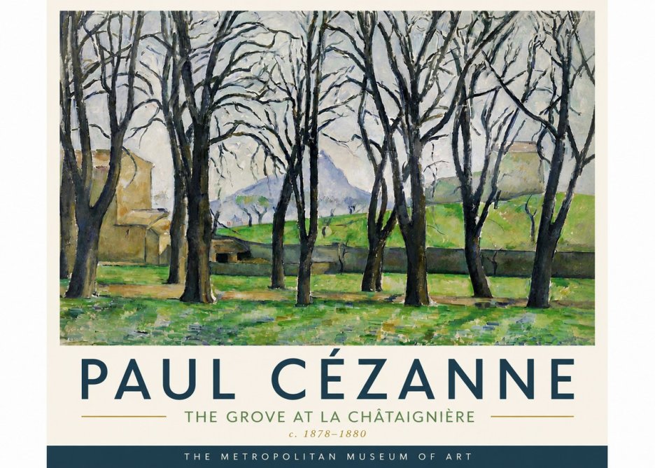 Paul Cézanne The Grove at La Châtaignière No6 - Affiche