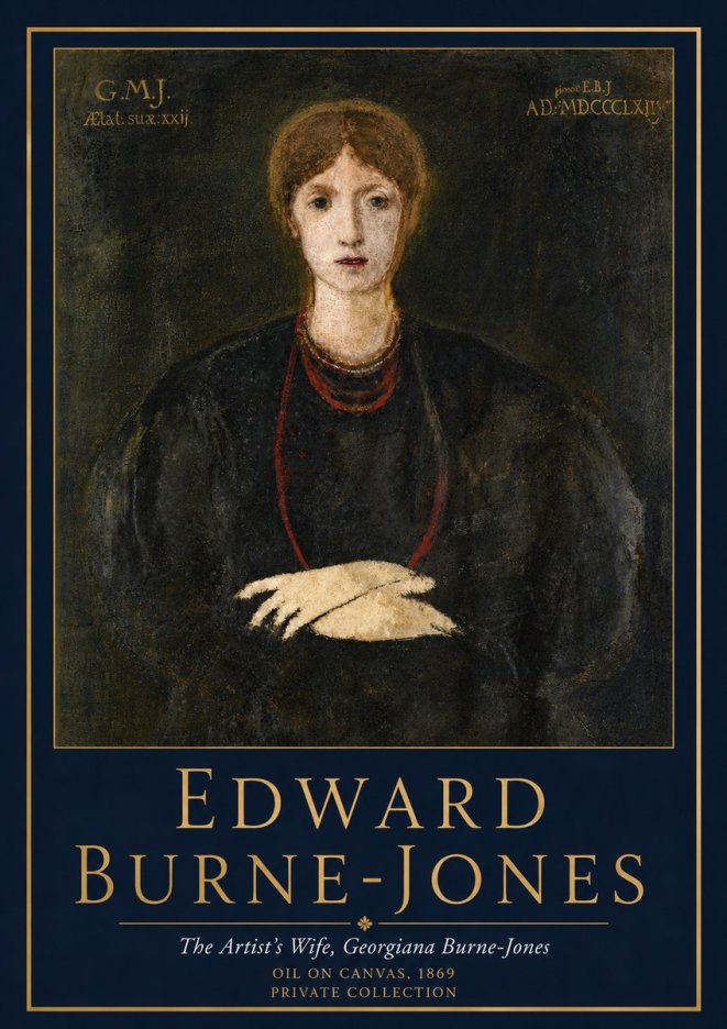 Edward Burne-Jones The Artist's Wife, Georgiana Burne-jones No5 - Affiche