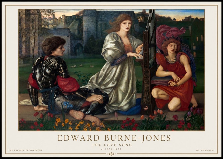 Edward Burne-Jones The Love Song No1 - Affiche