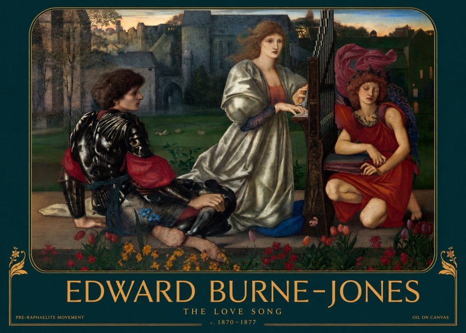 Edward Burne-Jones The Love Song No2 - Affiche