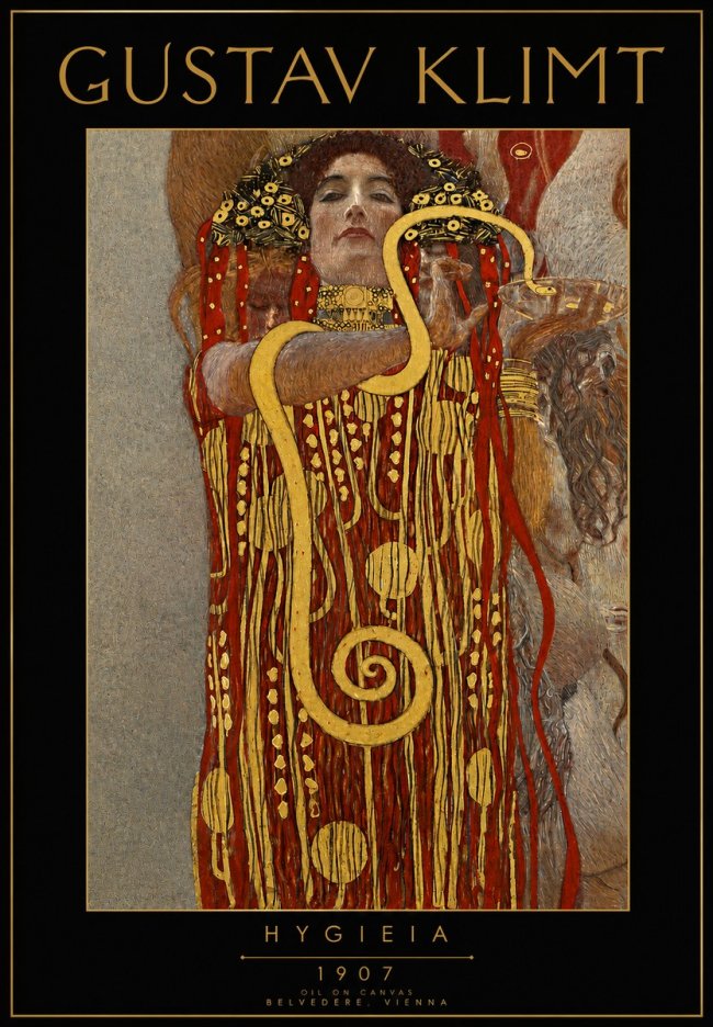 Klimt Hygeia No3 - Affiche