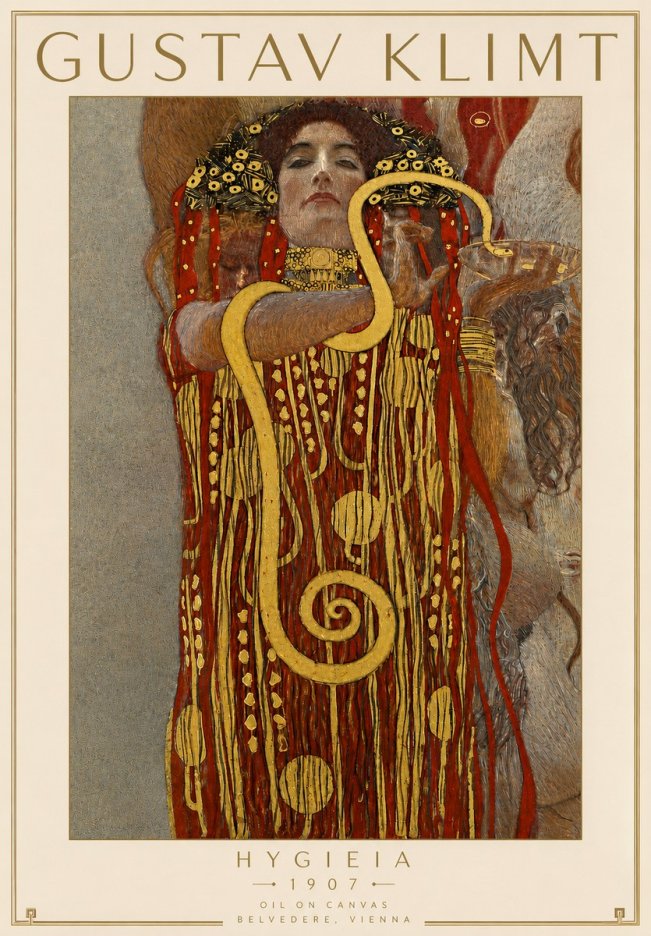 Klimt Hygeia No4 - Affiche