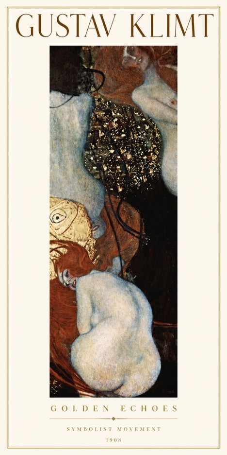 Klimt Golden Echoes No2 - Affiche