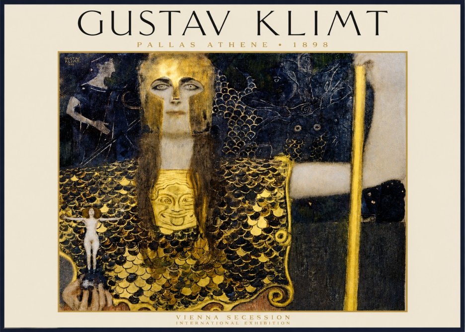 Klimt Pallas Athene No2 - Affiche