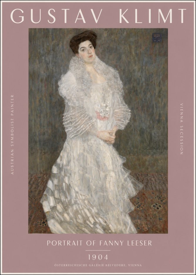 Klimt Portrait of Fanny Leeser No2 - Affiche