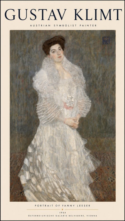 Klimt Portrait of Fanny Leeser No3 - Affiche