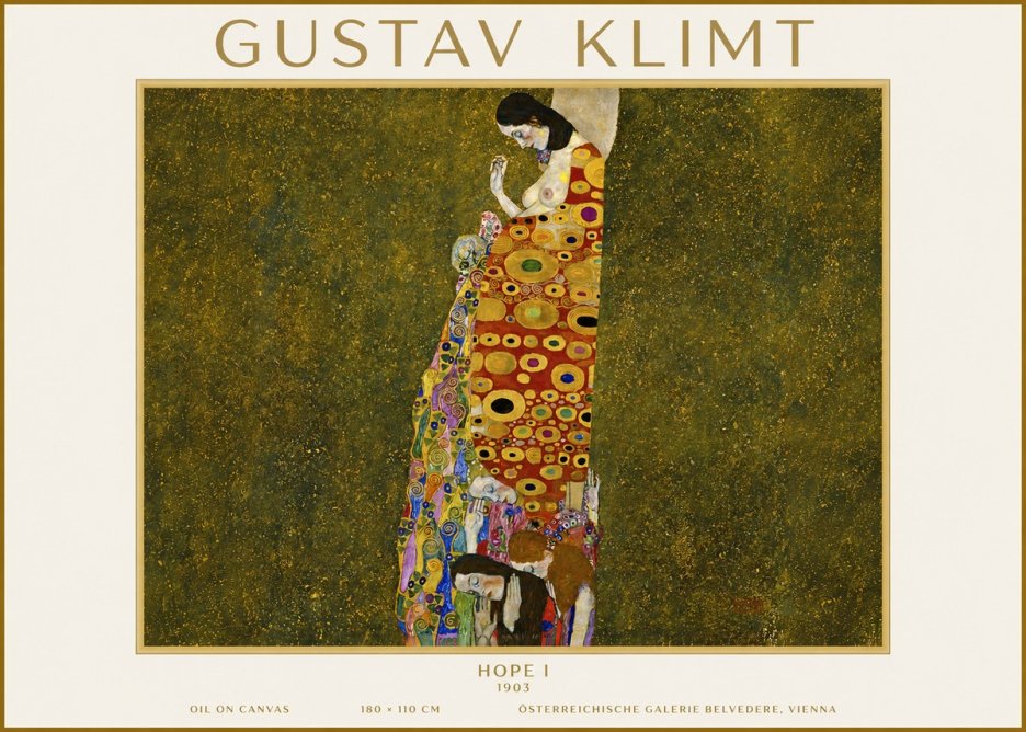 Klimt Hope I No4 - Affiche
