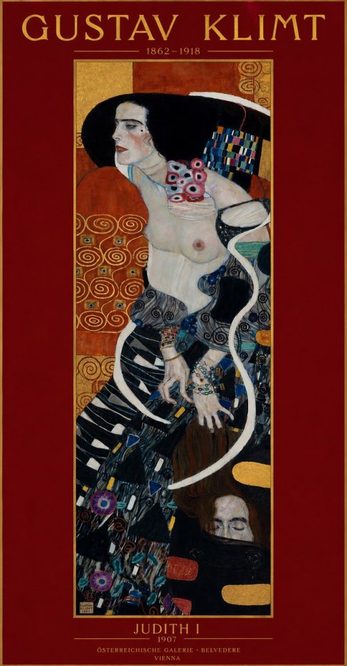 Klimt Judith I No2 - Affiche