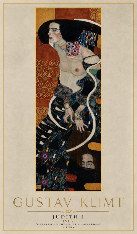 Klimt Judith I No6 - Affiche