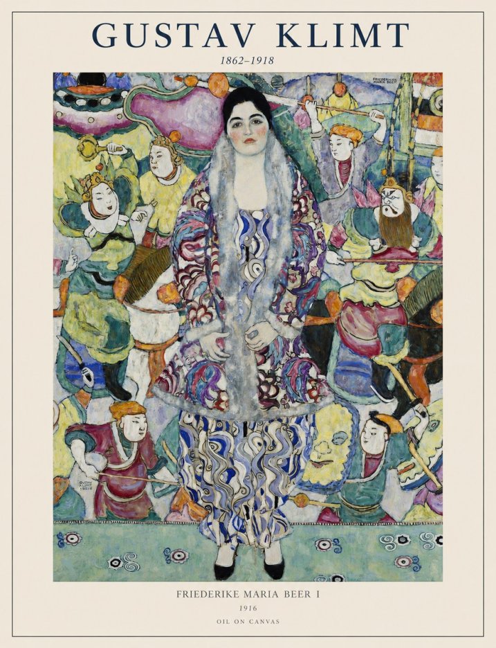 Klimt Friederike Maria Beer I No1 - Affiche