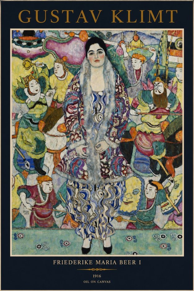 Klimt Friederike Maria Beer I No2 - Affiche