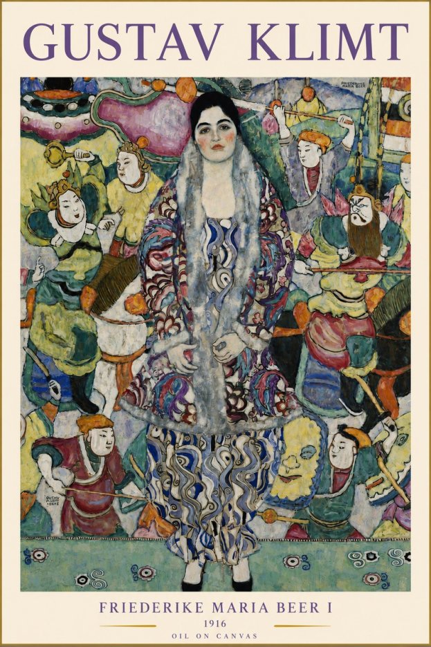 Klimt Friederike Maria Beer I No3 - Affiche