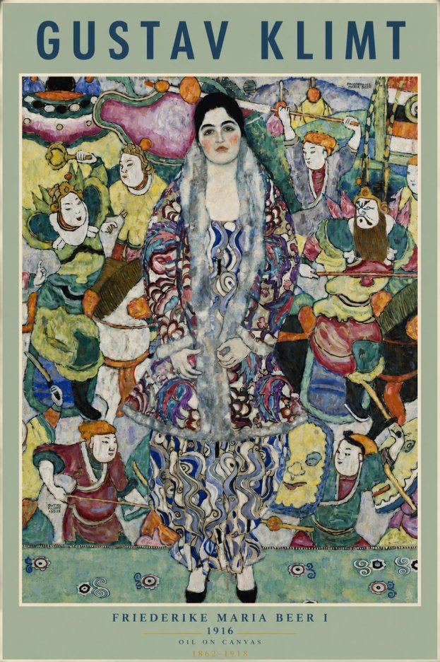 Klimt Friederike Maria Beer I No4 - Affiche
