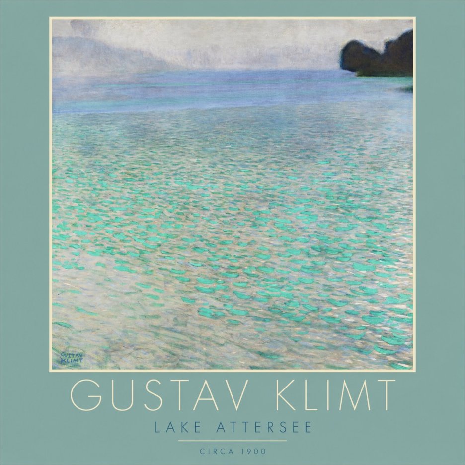 Klimt Lake Attersee No2 - Affiche