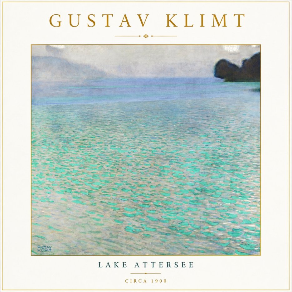 Klimt Lake Attersee No3 - Affiche