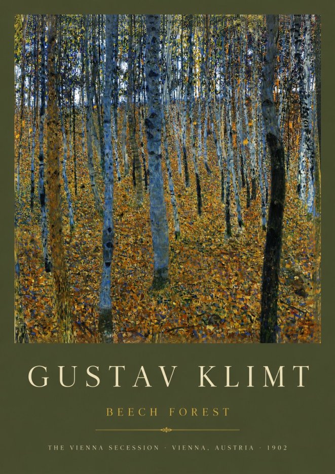 Klimt Beech Forest No3 - Affiche
