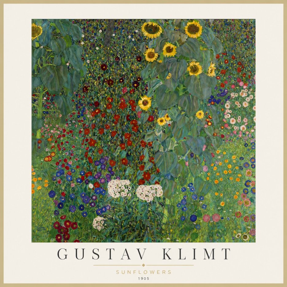 Klimt Sunflowers No1 - Affiche