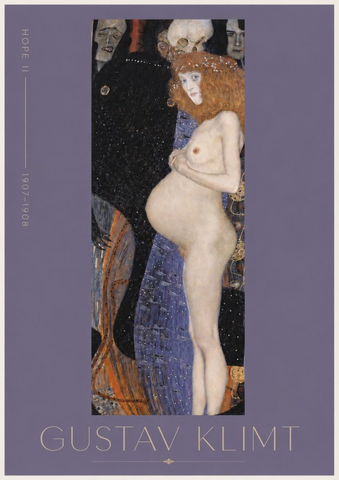 Klimt Hope Ii No5 - Affiche