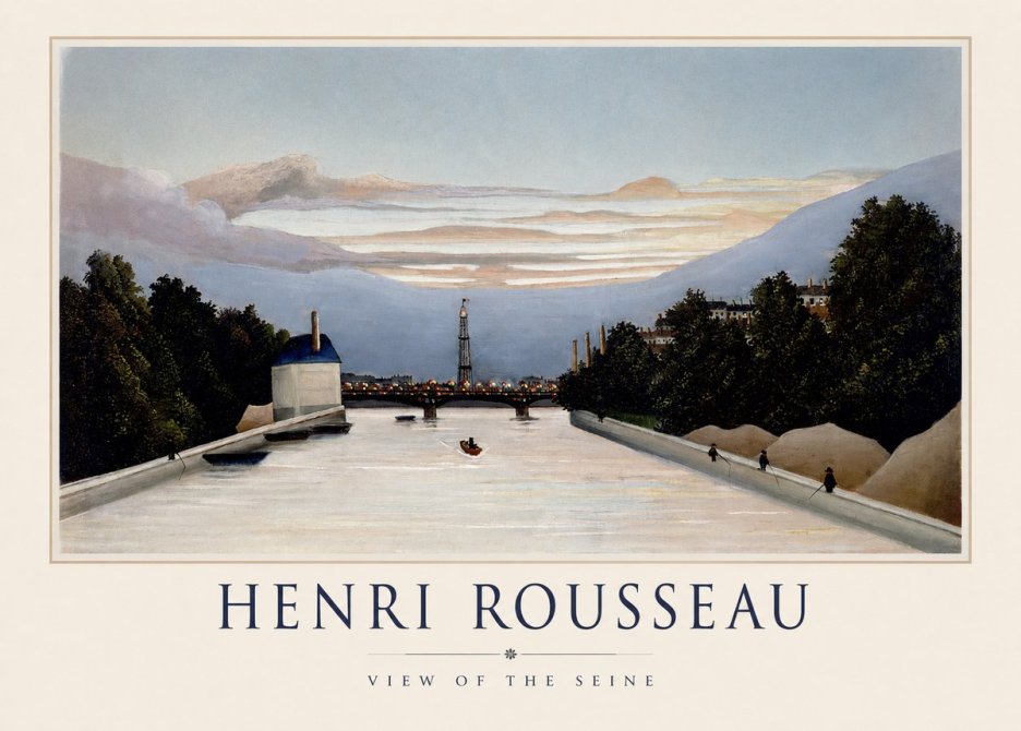 Rousseau View of the Seine No1 - Affiche