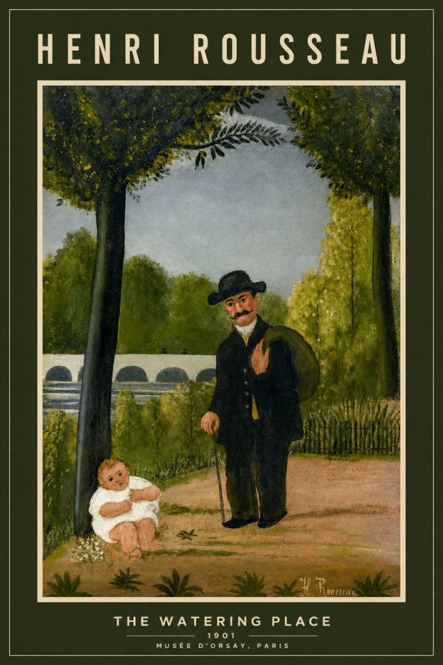 Rousseau The Watering Place No2 - Affiche