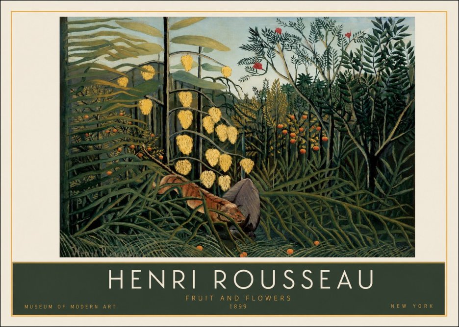 Rousseau Fruit and Flowers No2 - Affiche