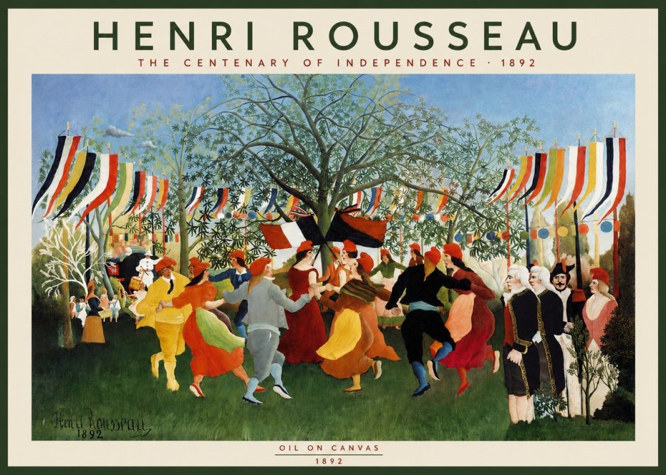Rousseau A Village Festival No2 - Affiche