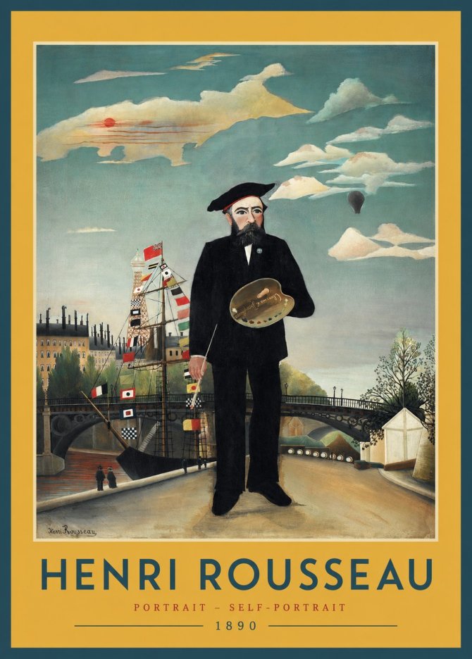Rousseau Portrait - Self-portrait No2 - Affiche