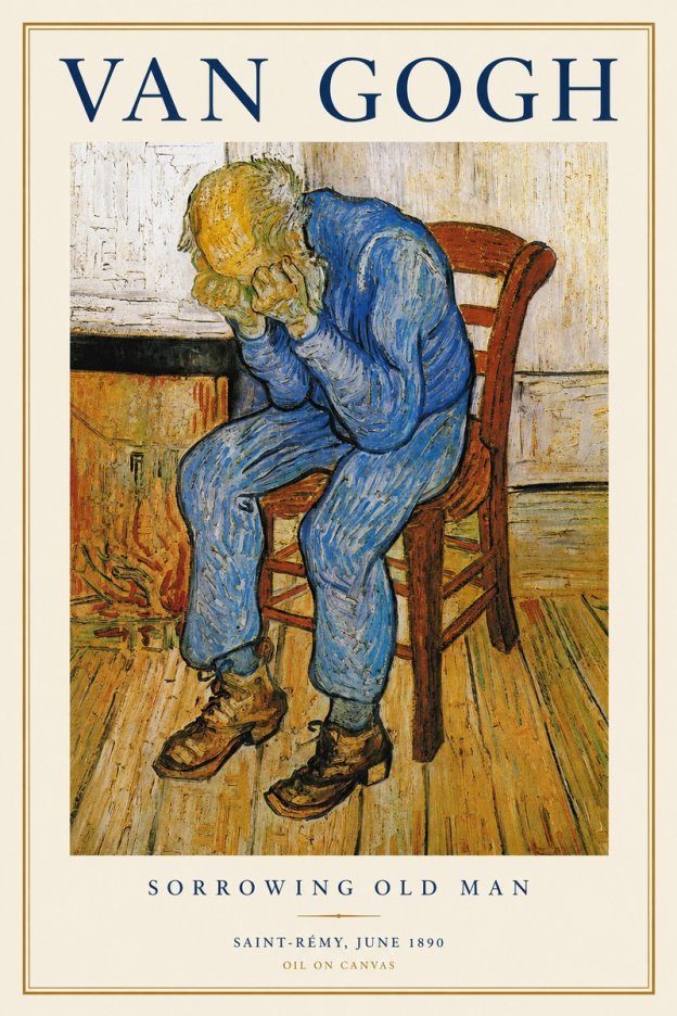 Van Gogh Sorrowing Old Man No1 - Affiche