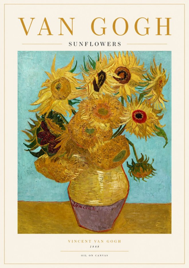 Van Gogh Sunflowers I No1 - Affiche