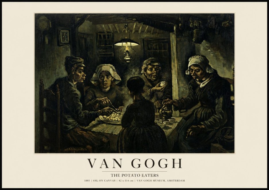 Van Gogh The Potato Eaters II No1 - Affiche