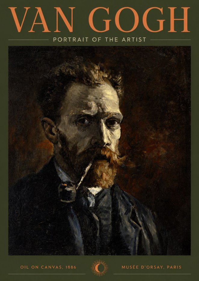 Van Gogh Portrait of the Artist I No5 - Affiche