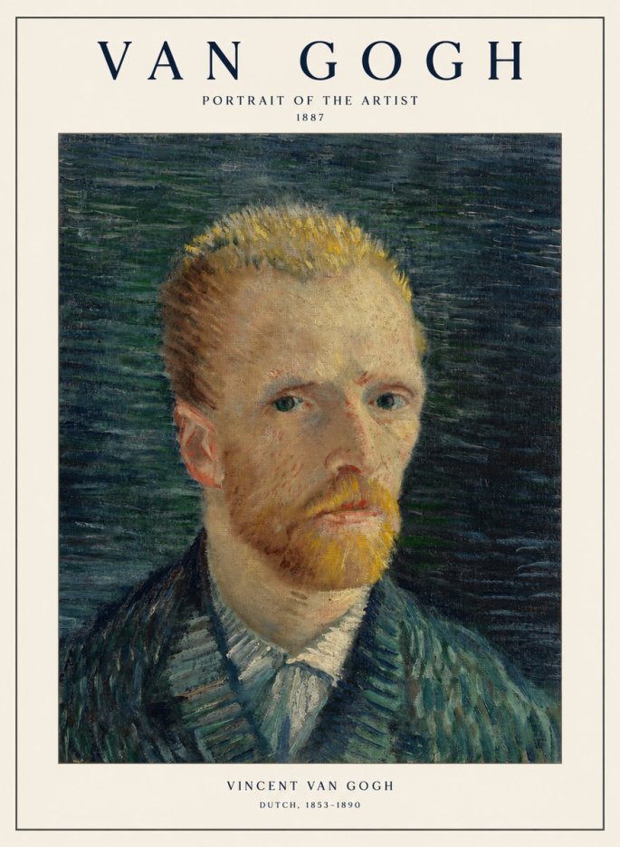 Van Gogh Portrait of the Artist II No1 - Affiche
