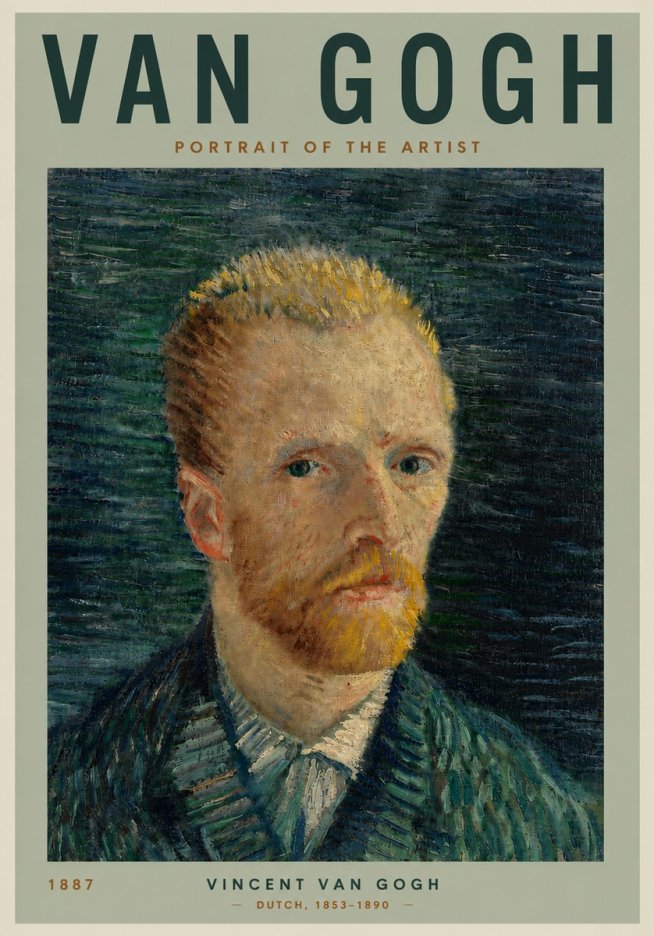 Van Gogh Portrait of the Artist II No4 - Affiche