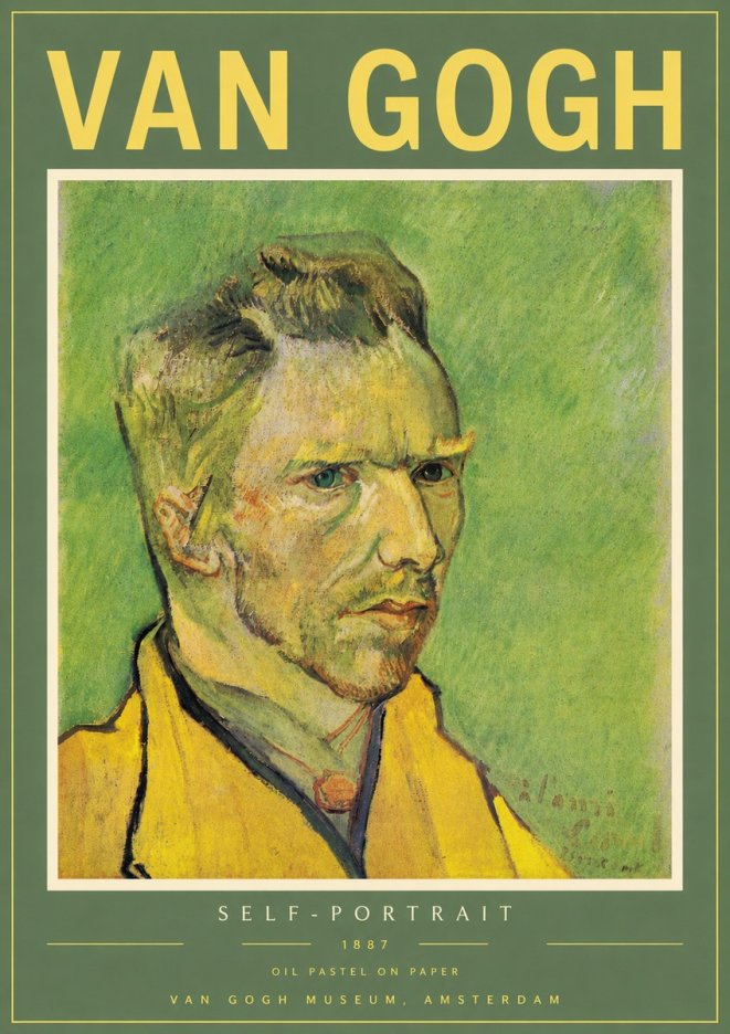 Van Gogh Self-portrait II No4 - Affiche