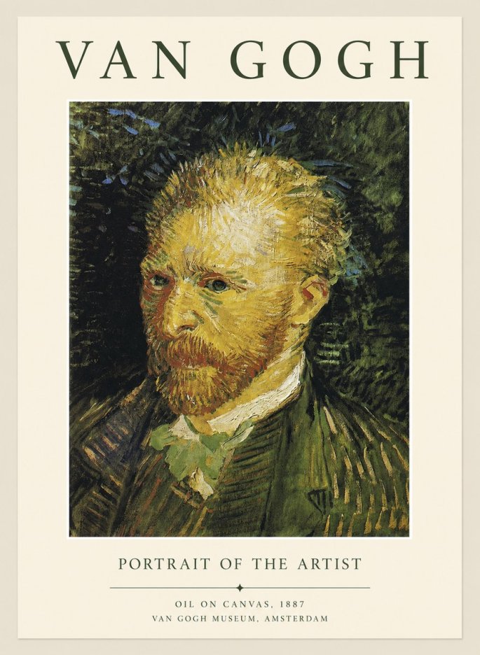Van Gogh Portrait of the Artist III No1 - Affiche