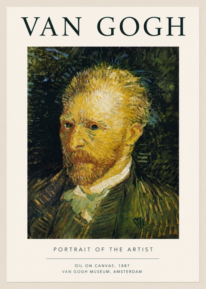 Van Gogh Portrait of the Artist III No3 - Affiche