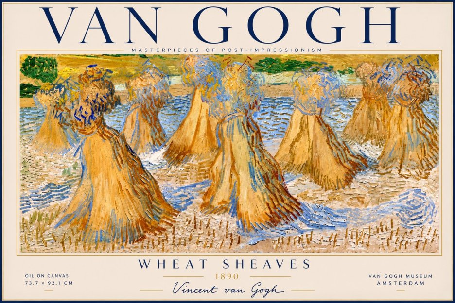 Van Gogh Wheat Sheaves No2 - Affiche