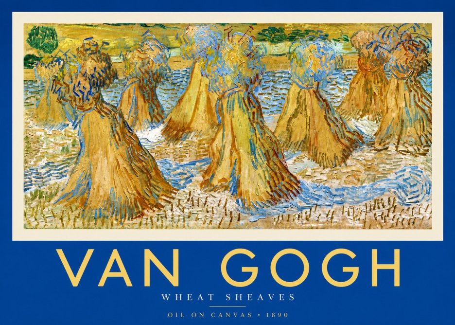 Van Gogh Wheat Sheaves No3 - Affiche