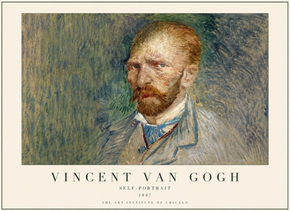 Van Gogh Self-portrait V No3 - Affiche
