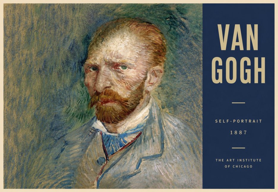 Van Gogh Self-portrait V No6 - Affiche