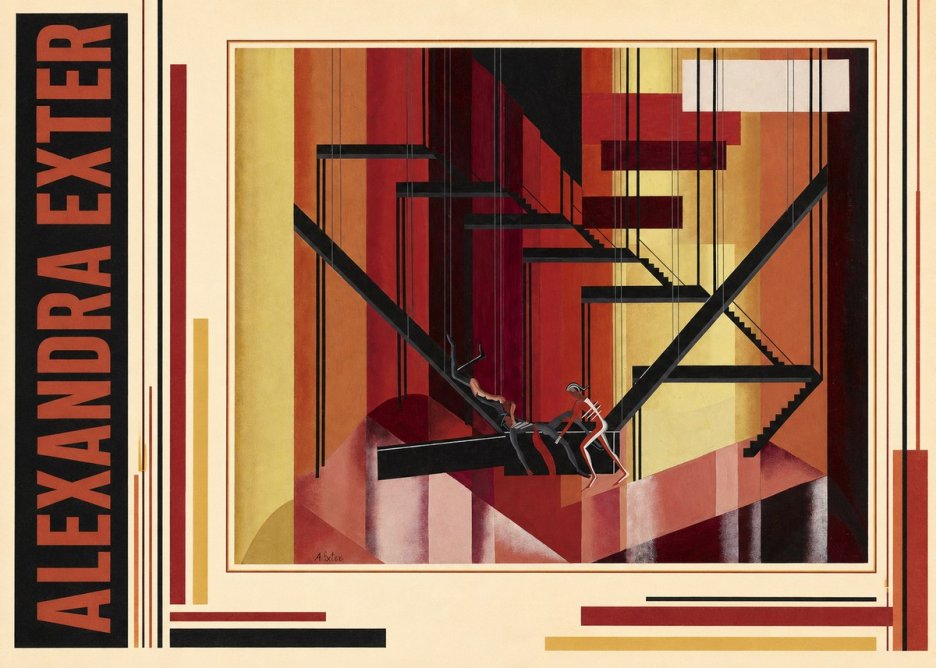 Alexandra Exter Constructivist Stage Design No3 - Affiche