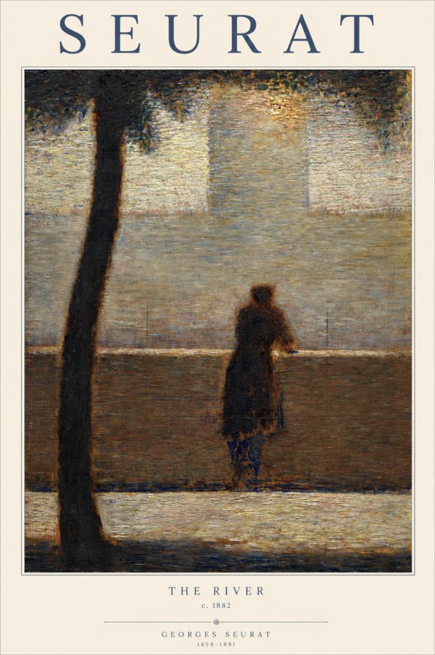 Seurat The River No1 - Affiche