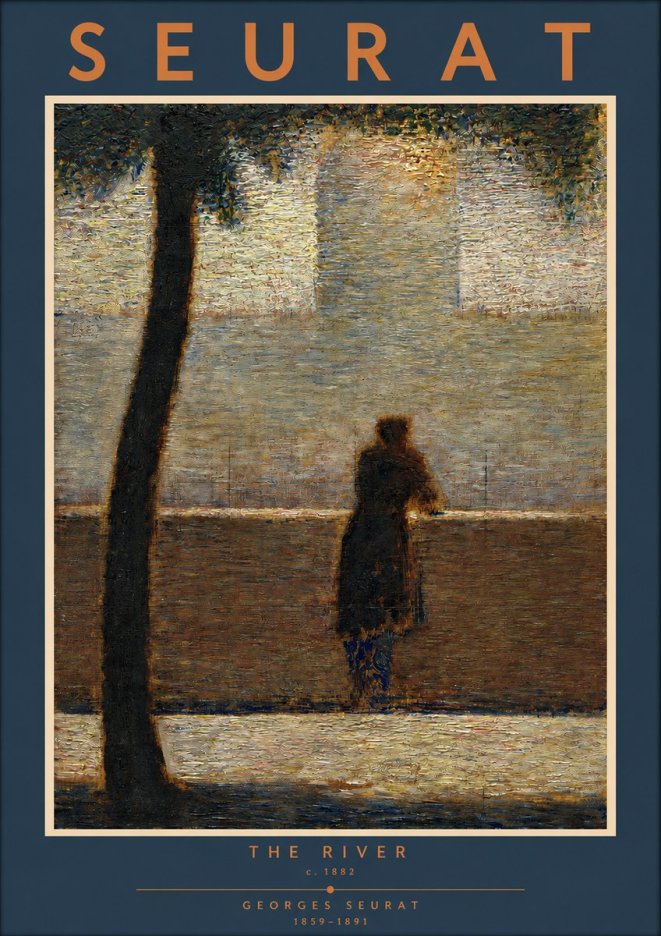 Seurat The River No2 - Affiche