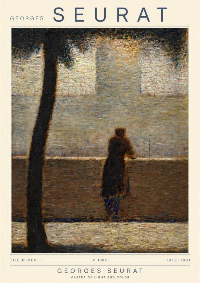 Seurat The River No4 - Affiche