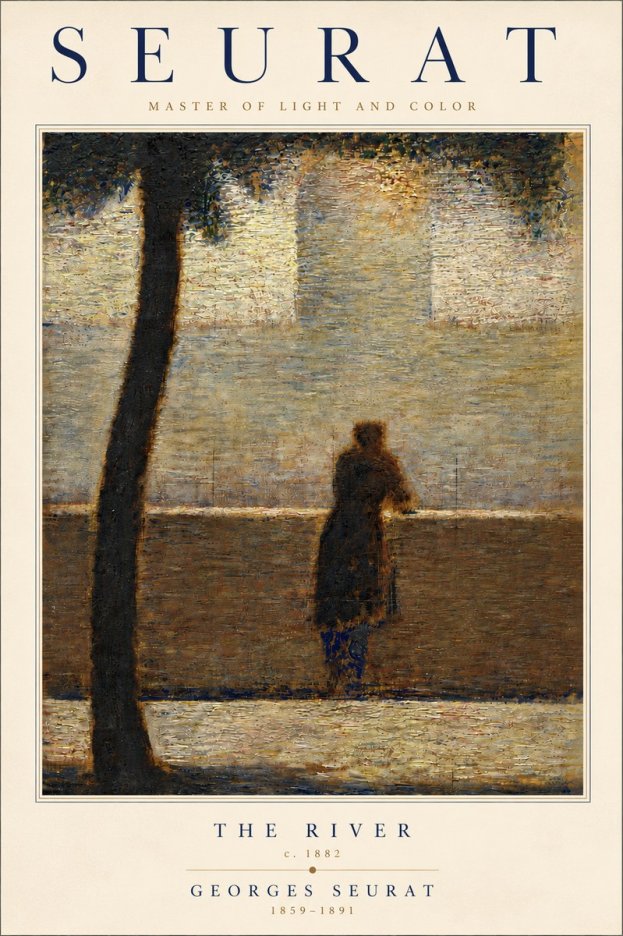 Seurat The River No6 - Affiche