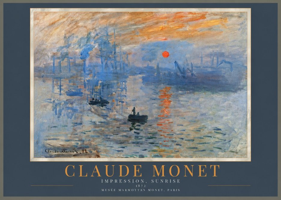 Monet Impression, Sunrise I No2 - Affiche