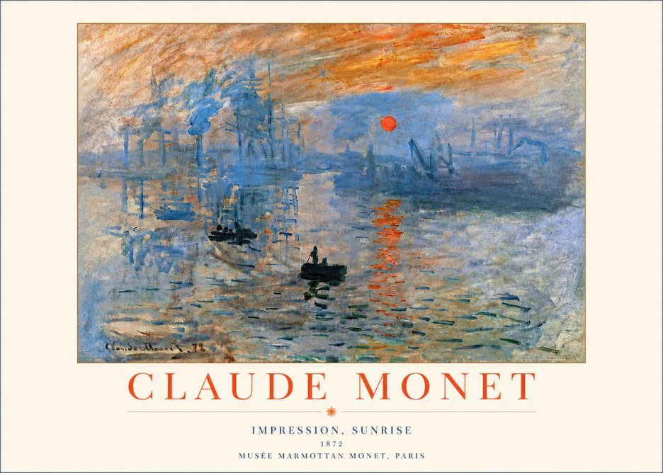 Monet Impression, Sunrise I No4 - Affiche