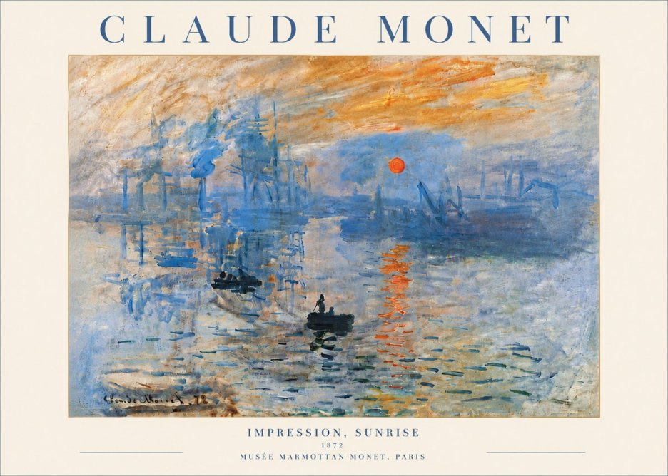 Monet Impression, Sunrise I No6 - Affiche