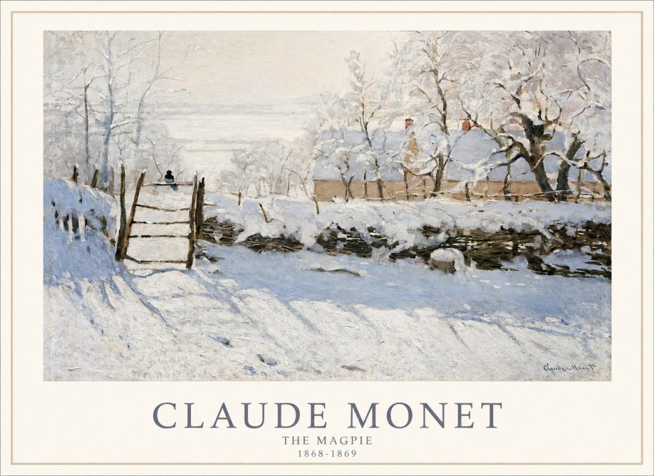 Monet The Magpie No1 - Affiche