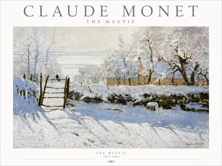 Monet The Magpie No3 - Affiche